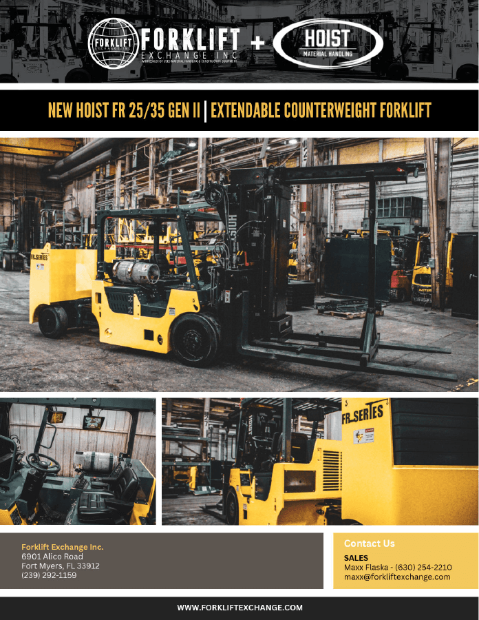 Hoist FR 25/35 Gen II specification sheet