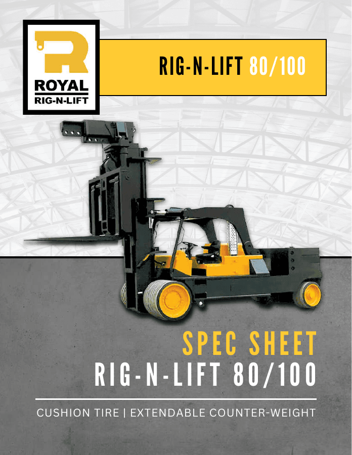 Royal Rig-N-Lift specification sheet